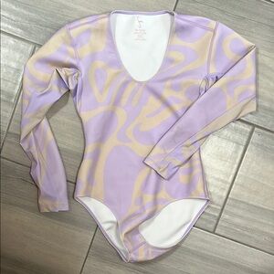 Seaa Swimsuit in Purple and Cream